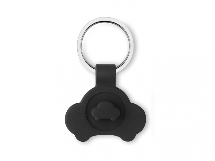 Car shaped key ring with token