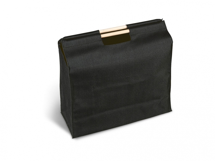 Shopping bag with wooden handles