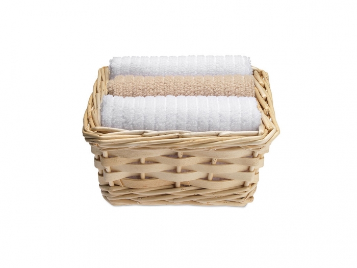 Towels in basket