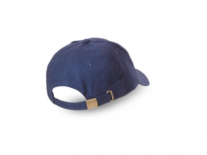 Baseball cap with adjustable rear strap