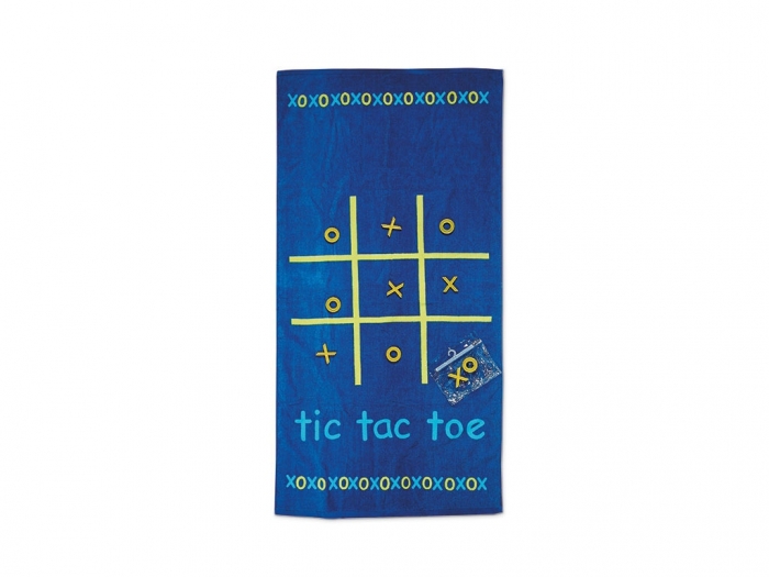 Tic Tac Toe beach towel game set