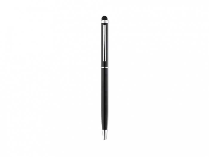 Shiny Chrome Clip Ball Pen with Stylus