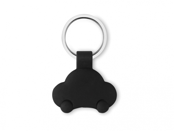 Car shaped key ring with token