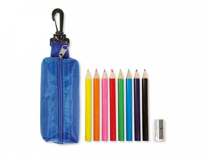 Colouring pencils in pouch