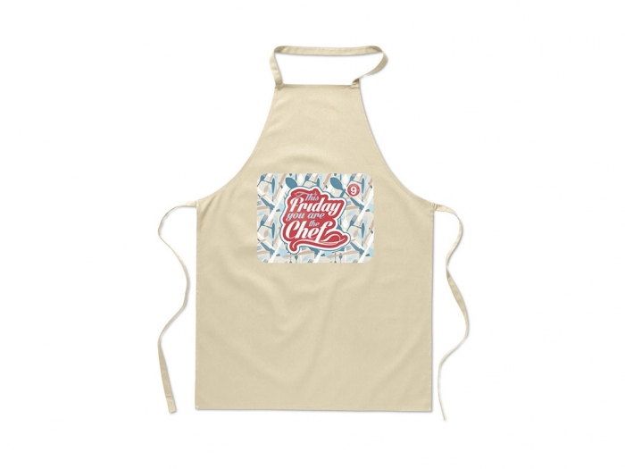 Kitchen apron in cotton