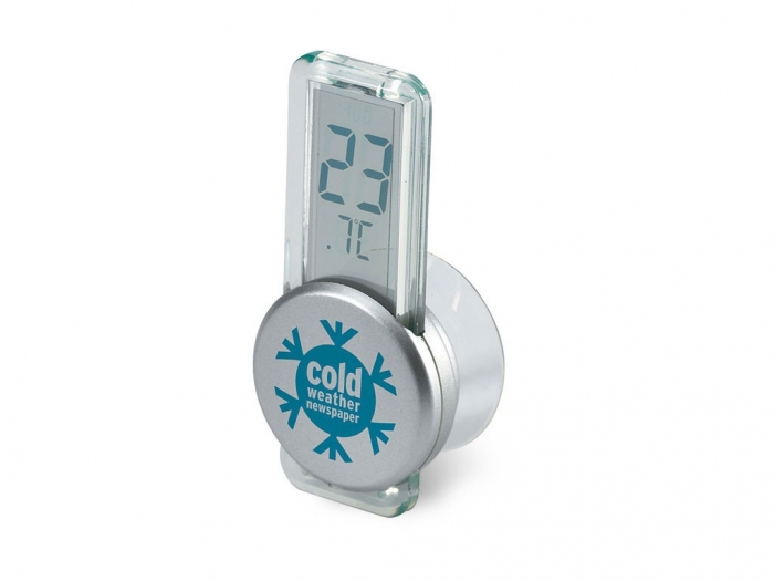 Thermometer with suction cup