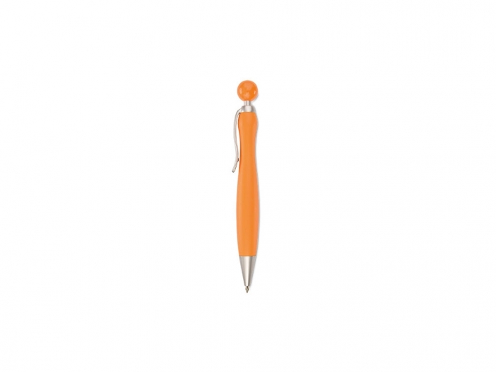 Plastic push type ball pen