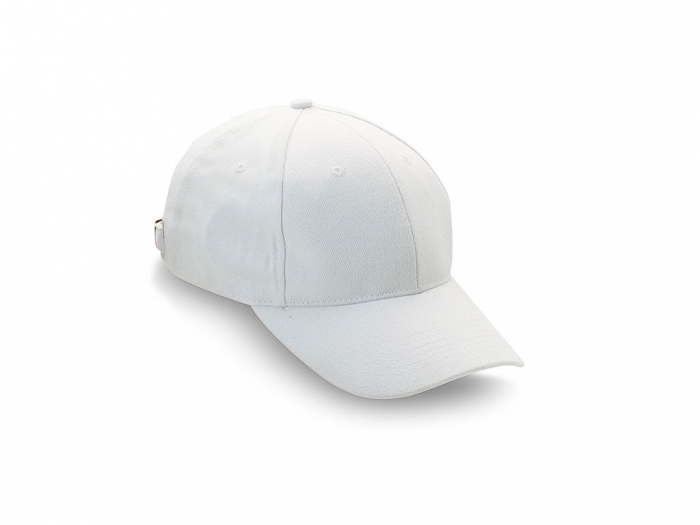 Baseball cap with adjustable rear strap