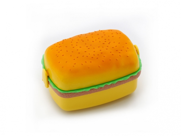 Hamburger shape plastic lunch box