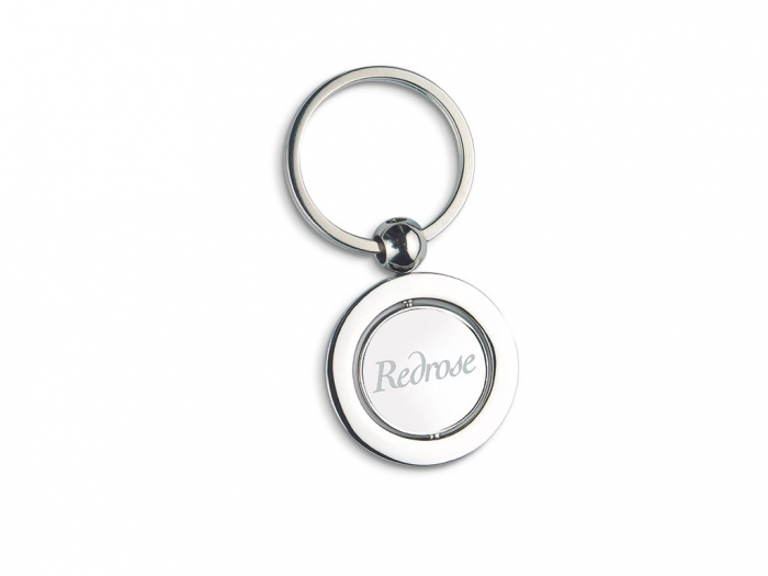 Globe metal key ring