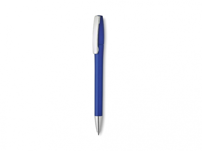 Plastic ball pen with metallic finish