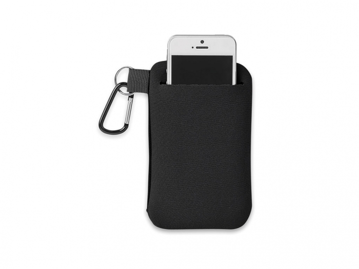 Phone holder with pouch