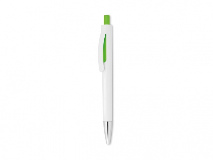 Retractable pen with white bar