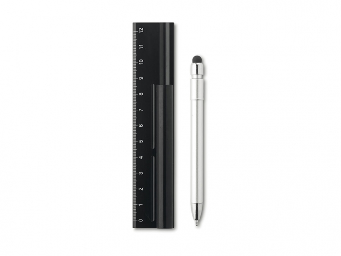 Ruler with stylus