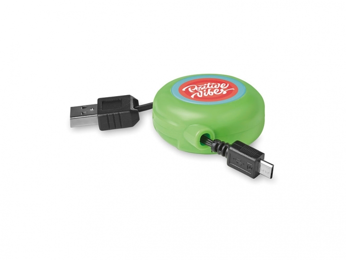 Retractable USB cable