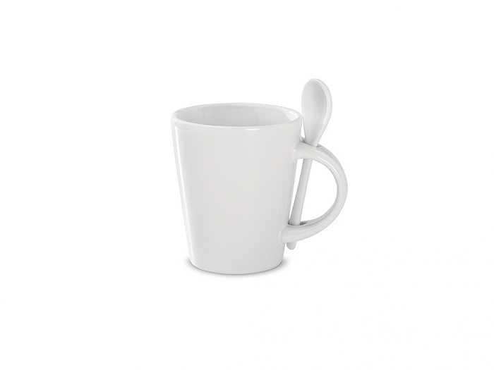 Sublimation mug with spoon