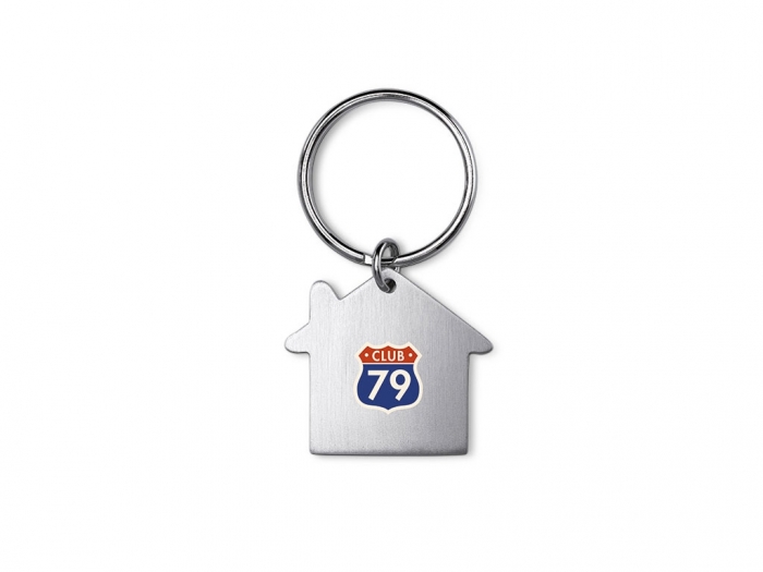 House shaped key ring