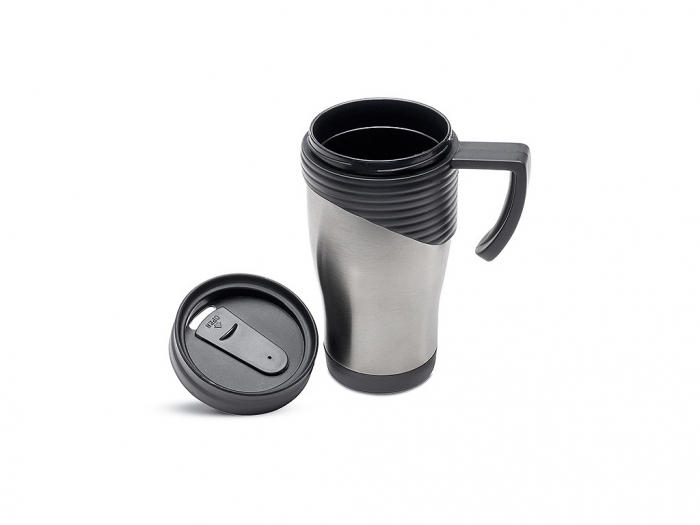 Stainless steel travel mug