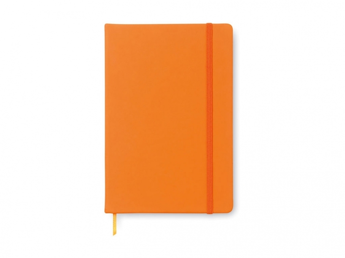 A5 notebook with lined pages