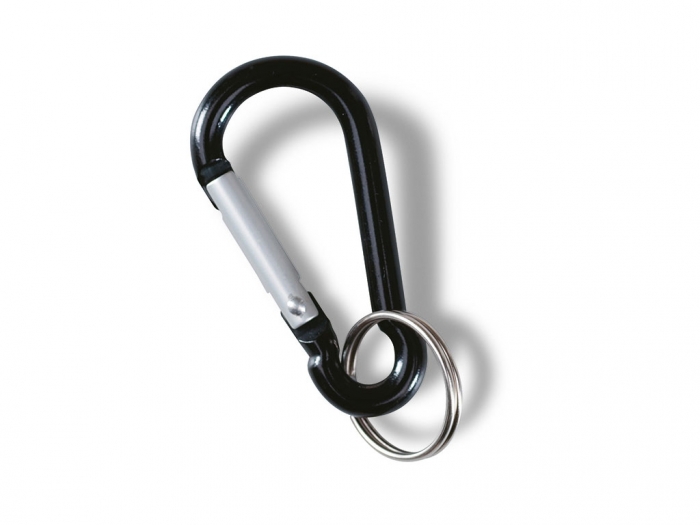 Carabiner hook with key ring