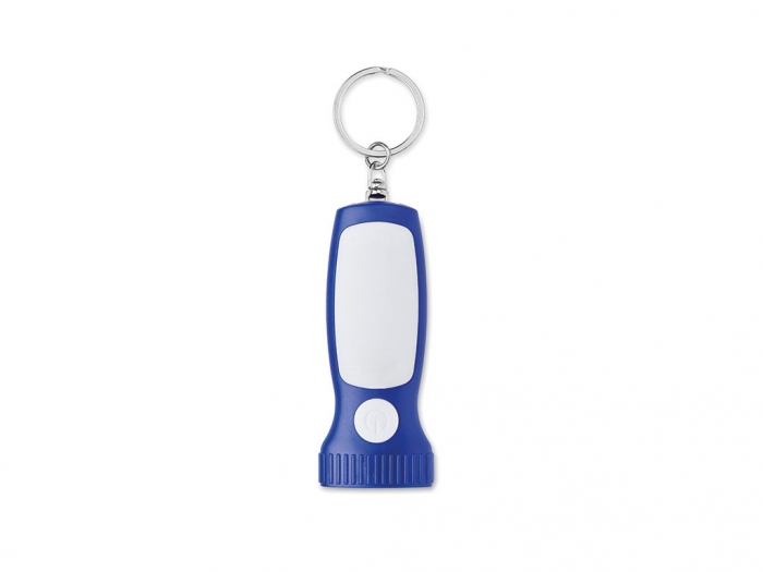 Key ring with light in torch