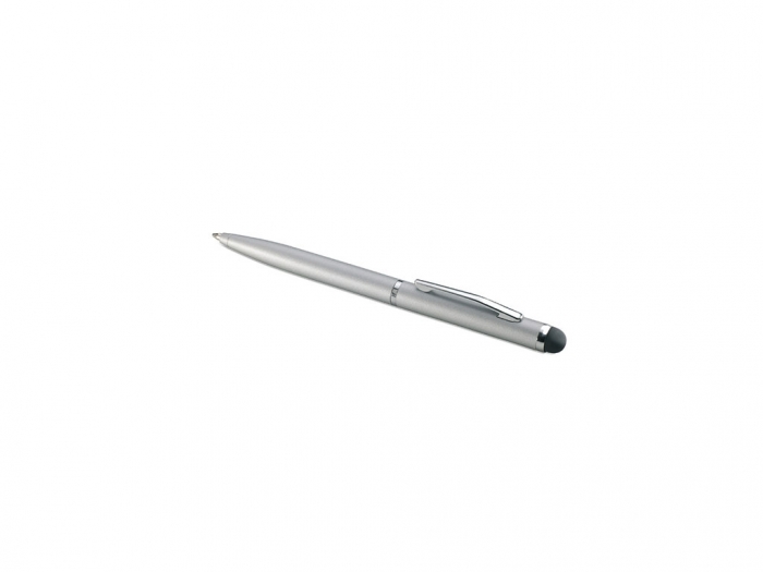 Matt Silver Metal Pen With Stylus