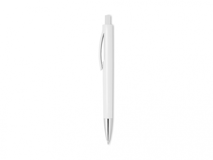 Retractable pen with white bar