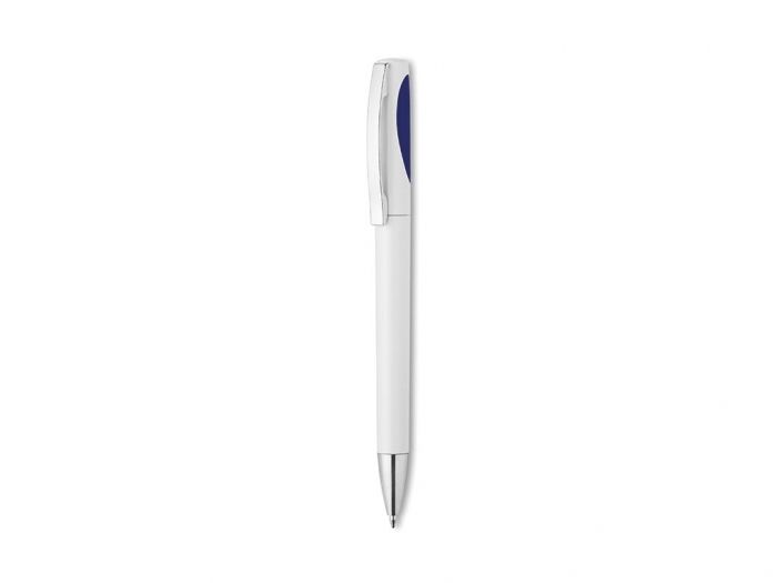 Plastic ball pen in solid colour finish