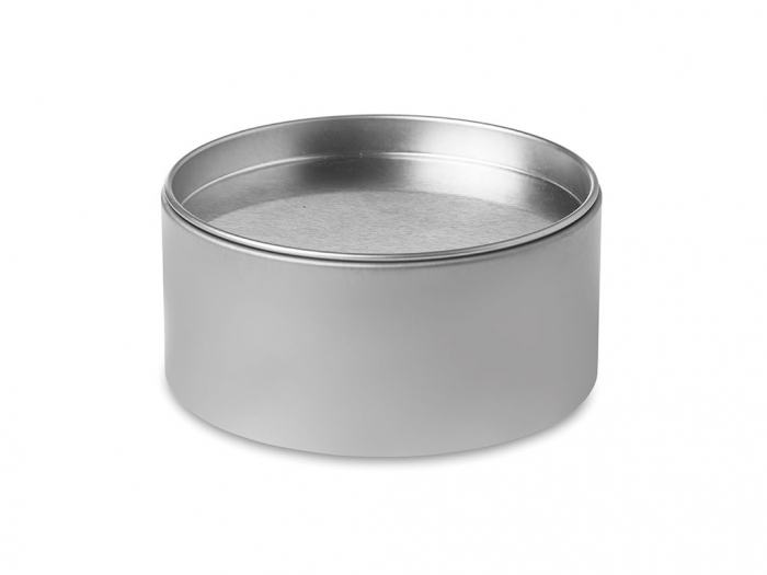 Candle in tin box with lid