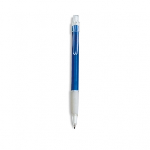 Ball pen with rubber grip