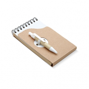 Note book with pen