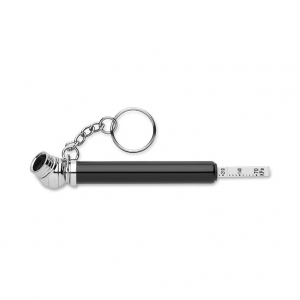 Mini tire gauge key ring