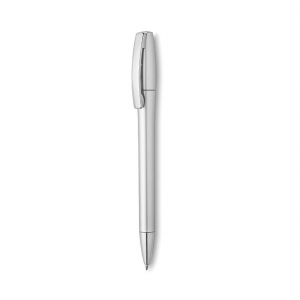 Plastic ball pen with metallic finish