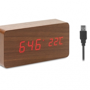 LED time display clock in MDF