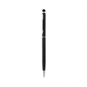 Shiny Chrome Clip Ball Pen with Stylus