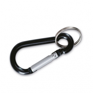 Carabiner hook with key ring