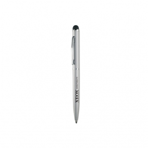 Matt Silver Metal Pen With Stylus