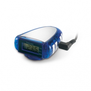 Pedometer with FM scan radio