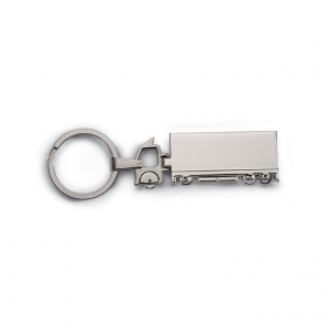 Truck shaped metal key ring