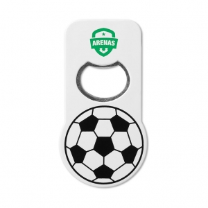 Bottle opener with football