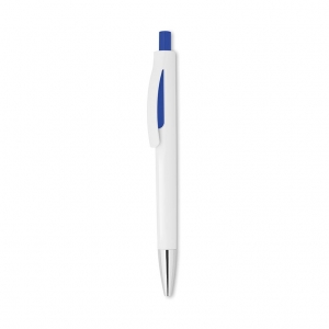 Retractable pen with white bar