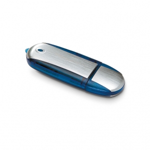 USB Flash Drive in oval metal case