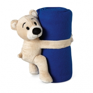 Fleece blanket with bear