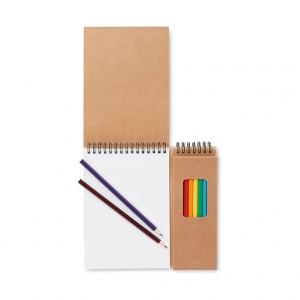 Colouring set with notepad