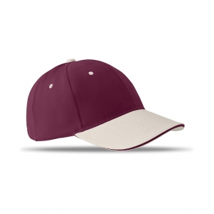 Brushed cotton baseball cap