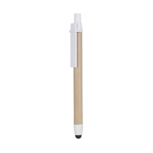 Ball pen made with recycled carton barrel