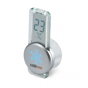 Thermometer with suction cup