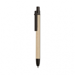 Ball pen made with recycled carton barrel