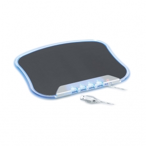 Mouse pad with USB ports