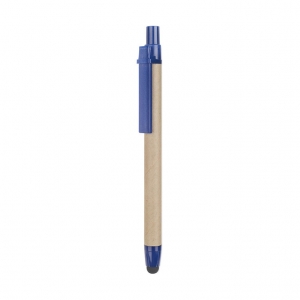 Ball pen made with recycled carton barrel